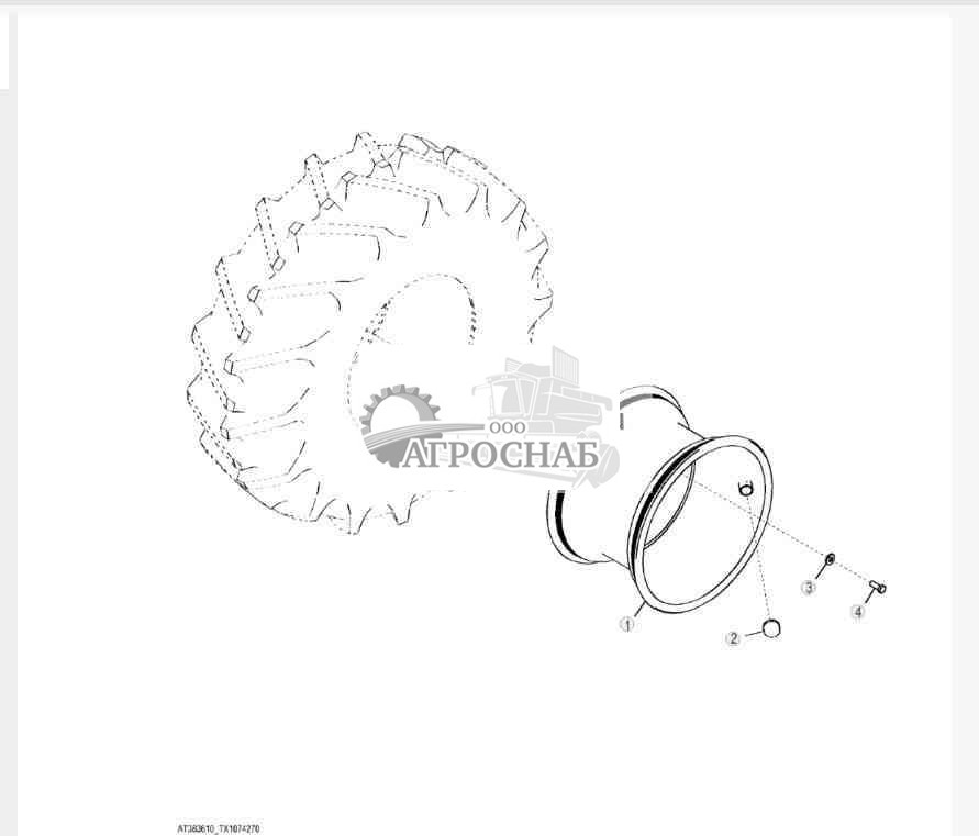 Обод — камерная шина 24,5-32 18PR Goodyear 